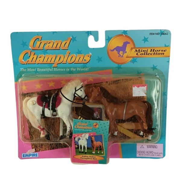 Grand Champions Mini Horse Collection Arabian Stallion Thoroughbred Mare 1995 - Picture 1 of 3